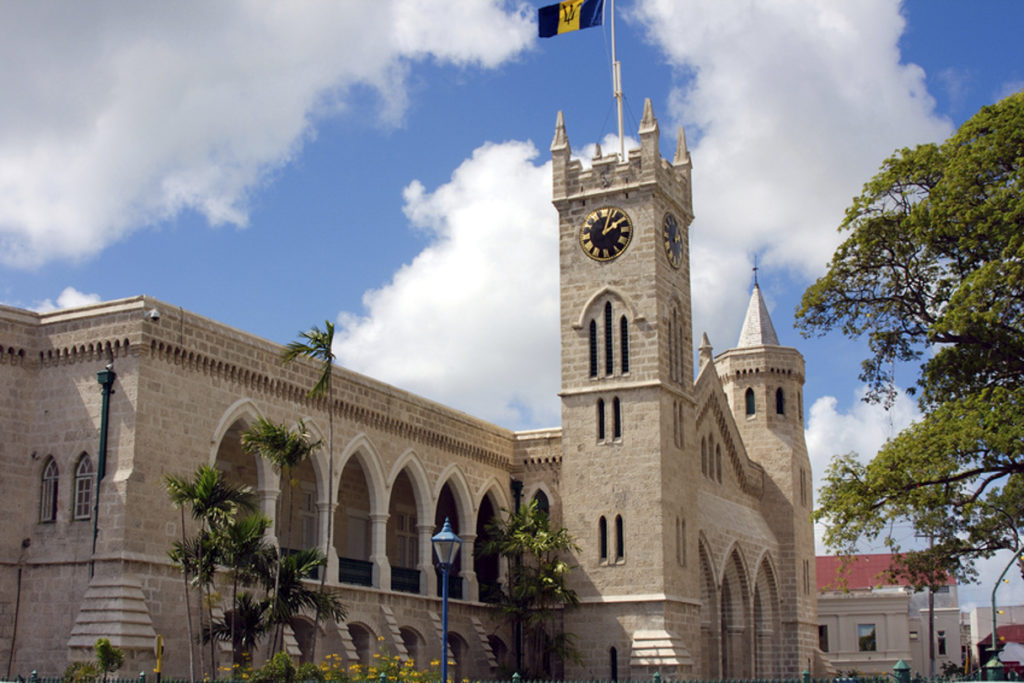 Das Parlamentsgebäude in Bridgetown