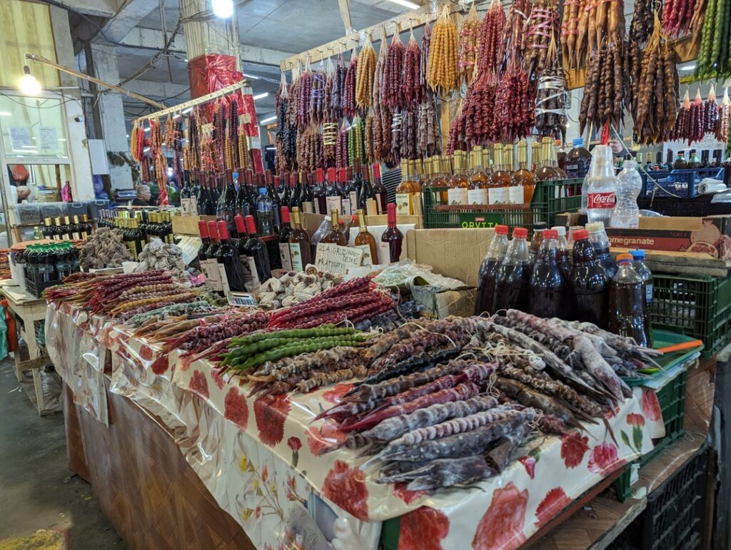 Churchkhela auf dem Markt in Kutaisi