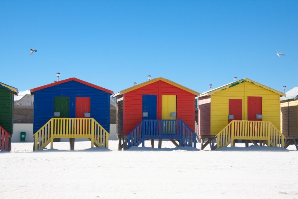 Südafrika-Badeurlaub Strand von Muitzenberg